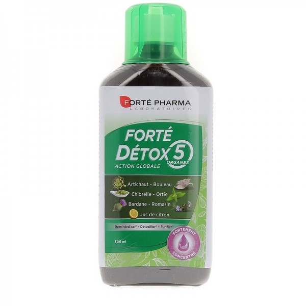 Forte Detox 5 Organos 500 ml Forte Pharma