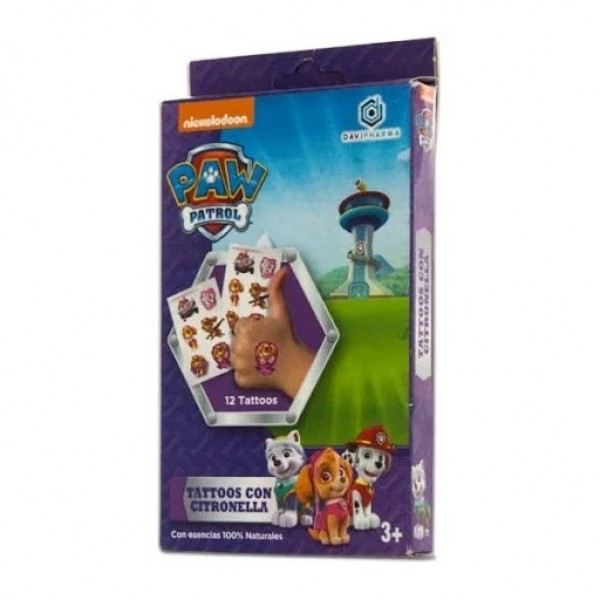 Davipharma Tatuajes Repelentes con Citronela 12 Unidades Patrulla Canina
