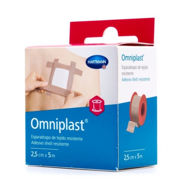 Esparadrapo Omniplast Tela Rosa 5mx1,25cm