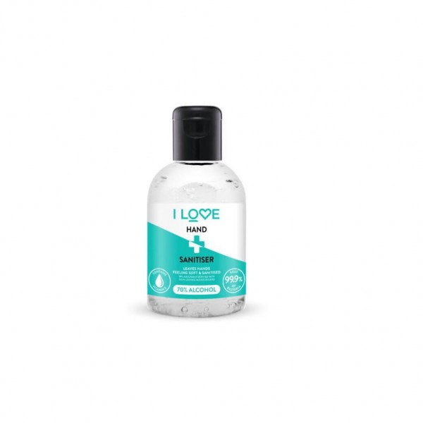 I love hand sanitisser gel higienizante manos 70% alcohol 100ml