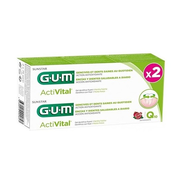 GUM Activital Gel Dentifrico 2x75 ml Promo