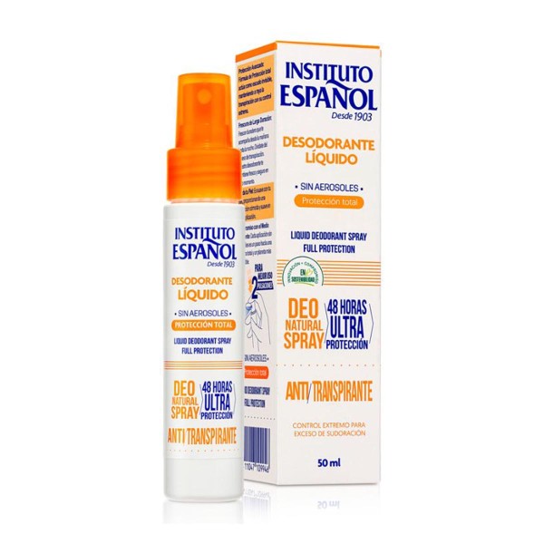 Instituto español anti-transpirante spray desodorante liquido 50ml vaporizador