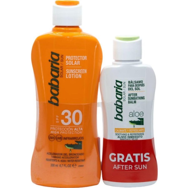Babaria aloe protector solar spf30 200ml + balsamo after sun 1u