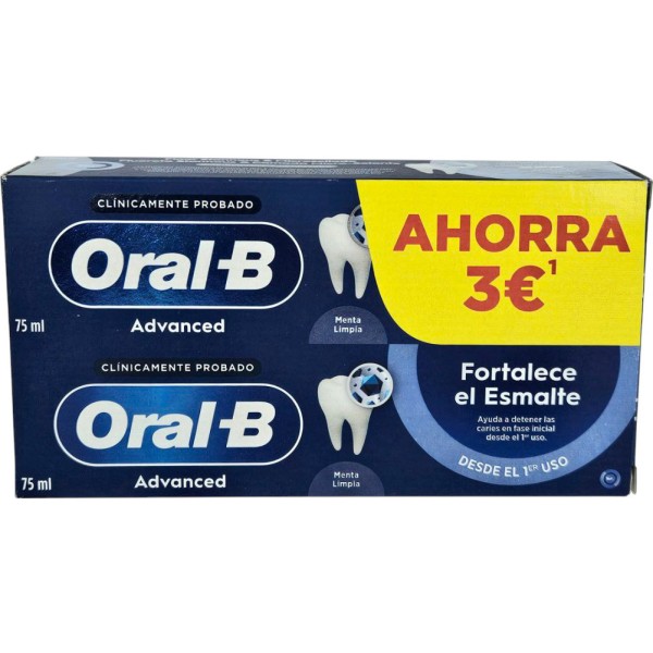 Oral-B Advanced Fortalece Esmalte 2x75ml Promo