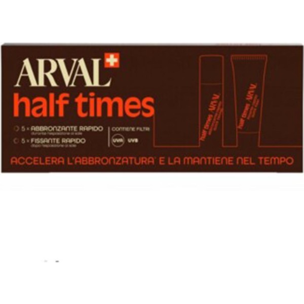 Arval half times tratamiento acelerador de bronceado 5un