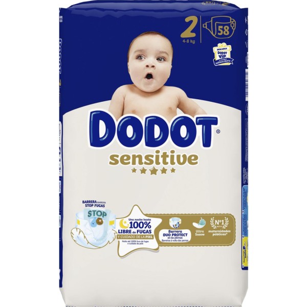 Dodot sensitive pañales 4-8kg 8000gr